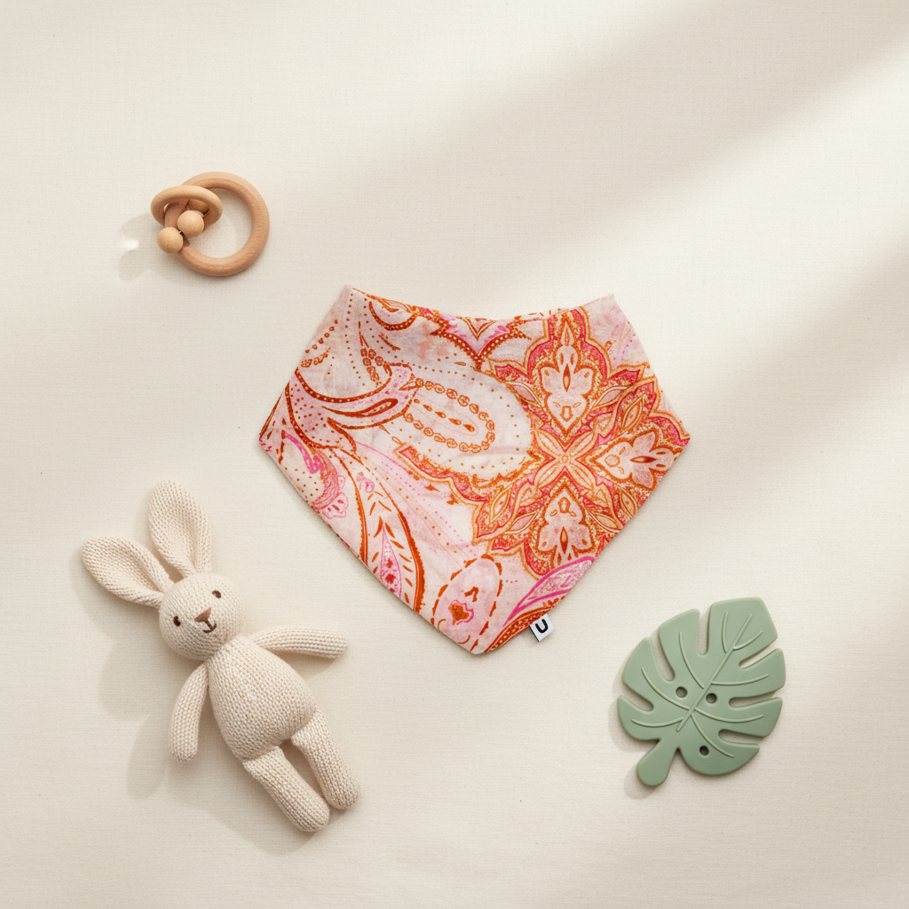 Scarf Bib Paisly Print