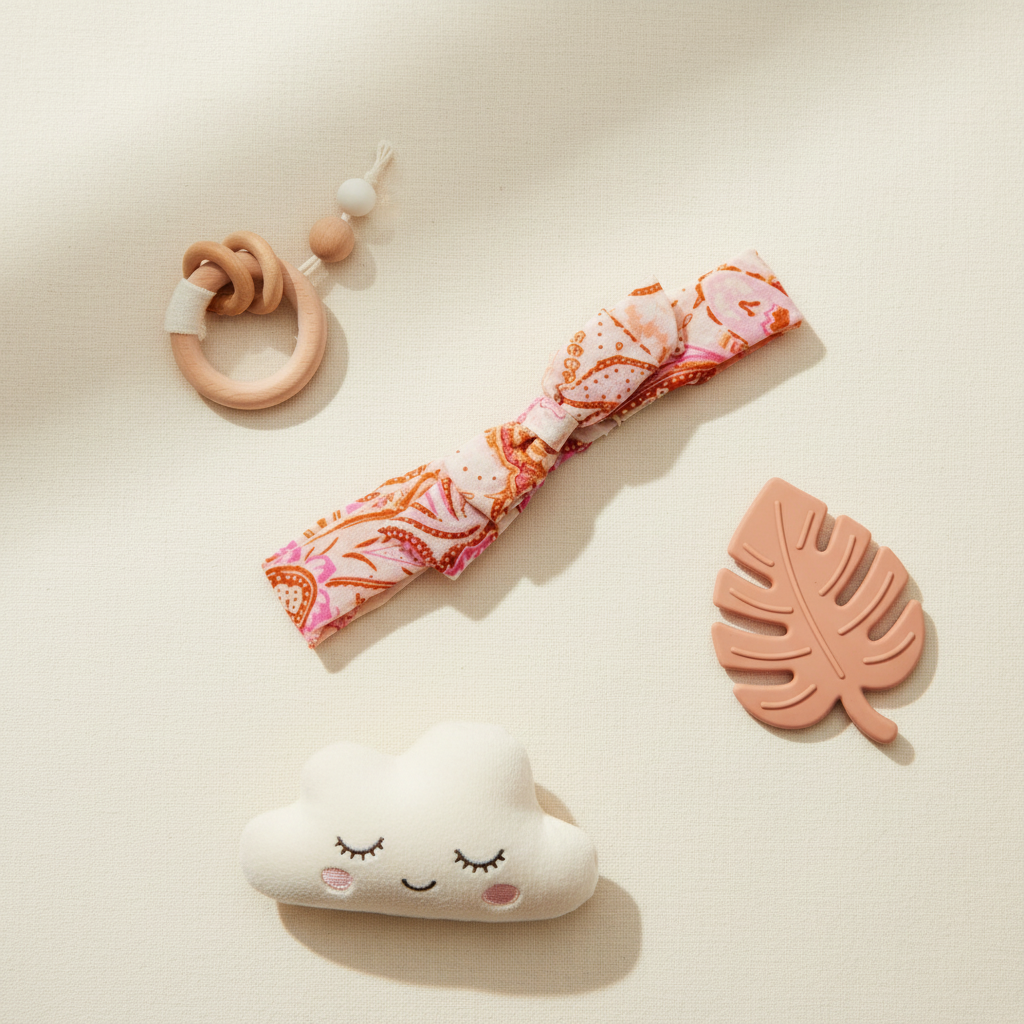 Baby Story Headband Paisly Print