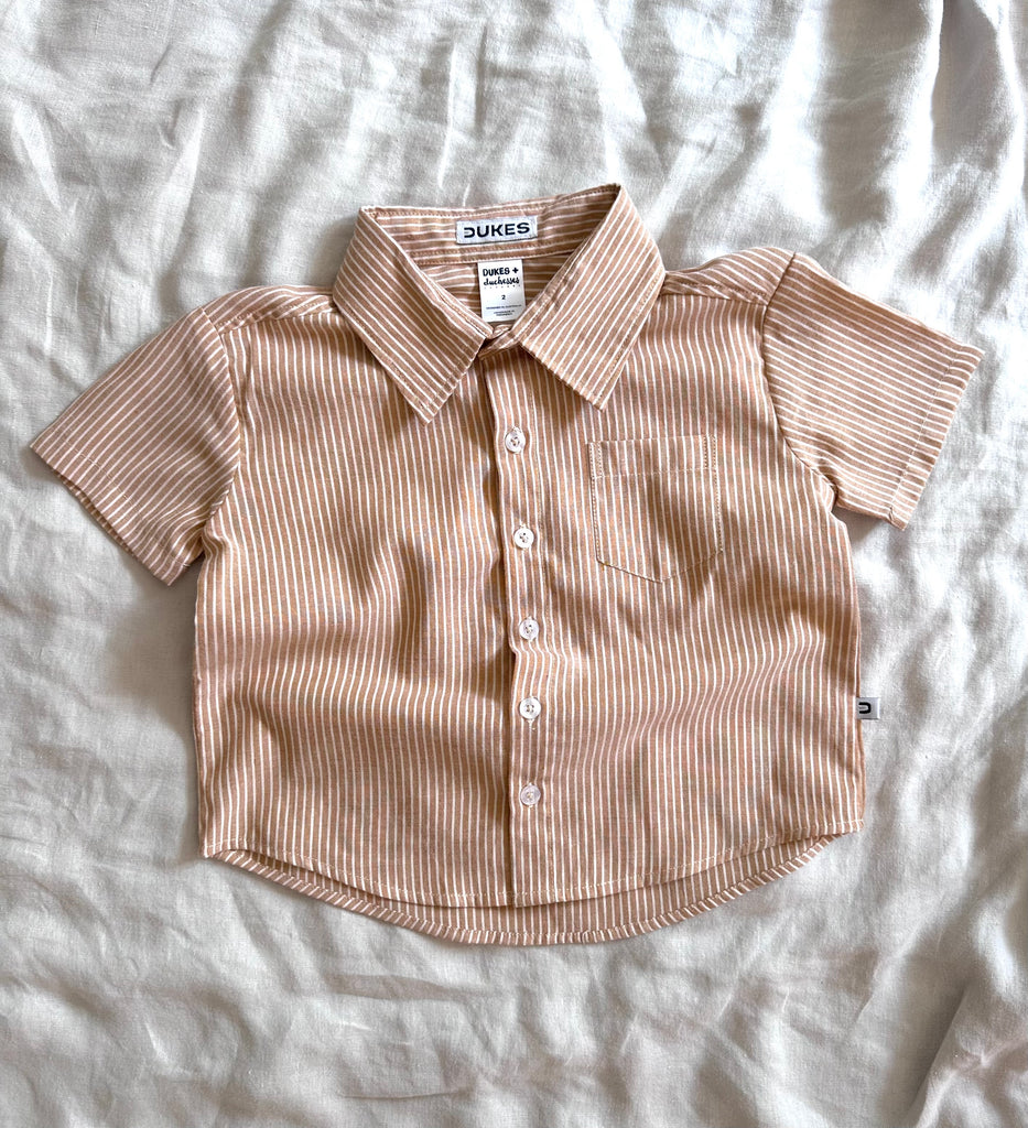 'Mocha Stripe' Dress Shirt