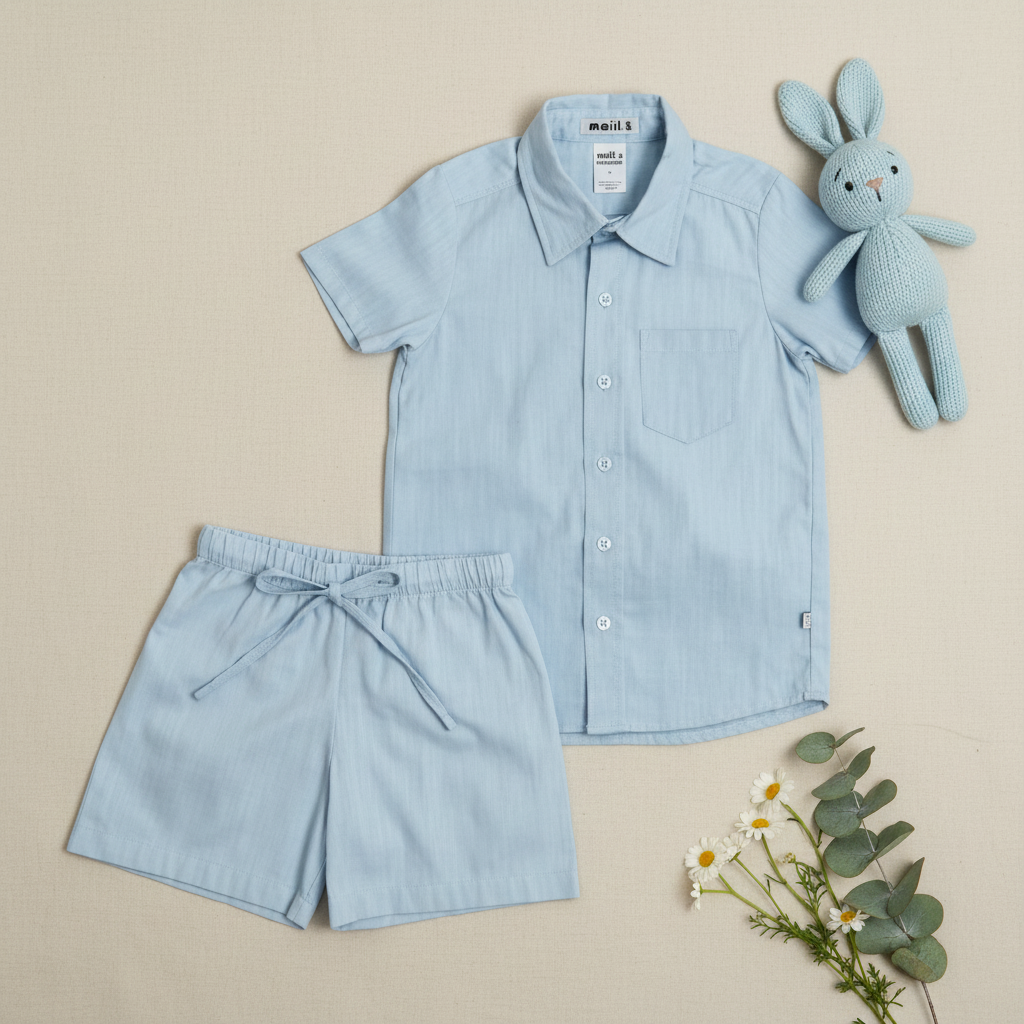 Walter Sweet Blue Boys Set