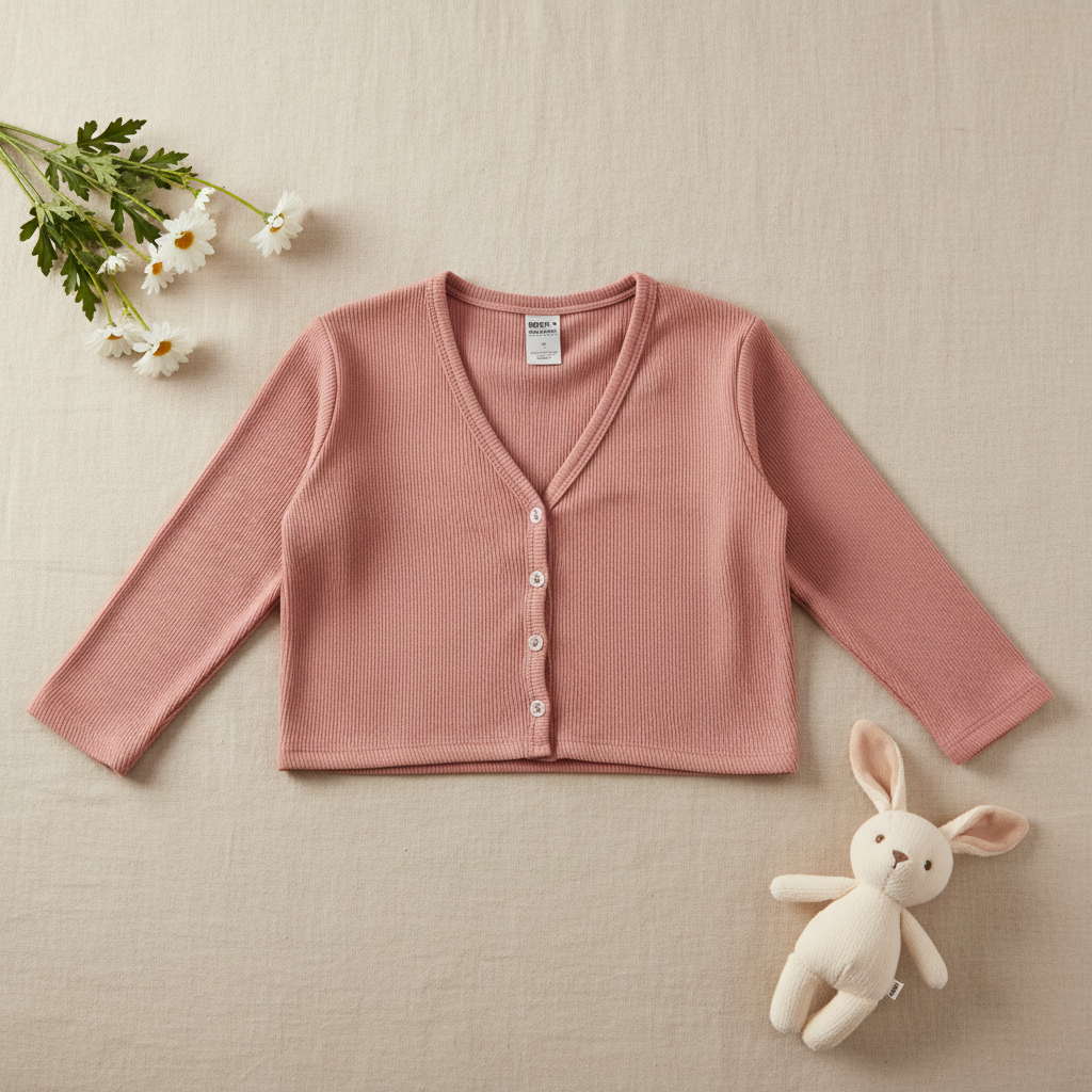 Rosie Lovely Pink Girls Shorty Cardigan