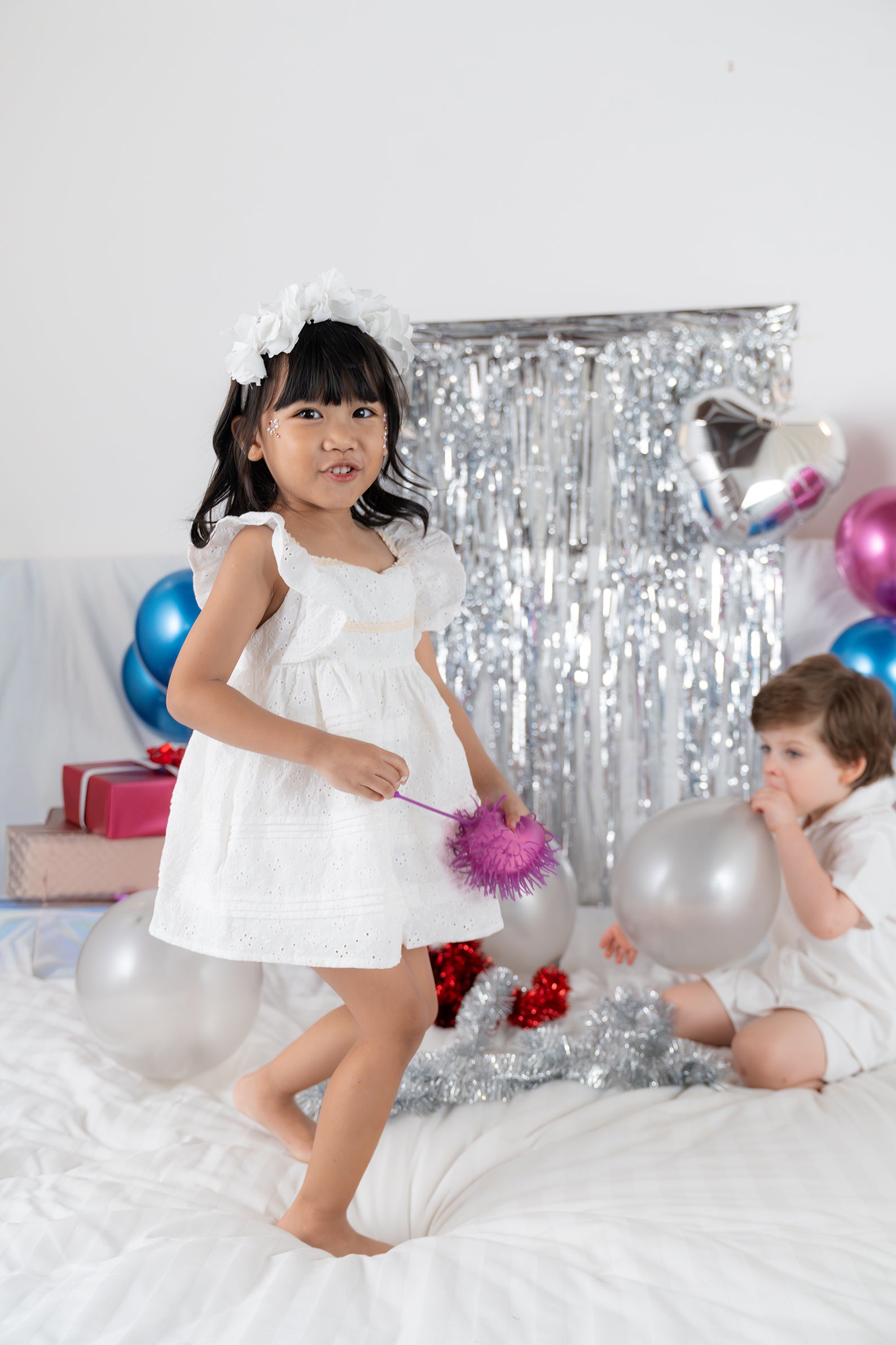 Tavisha Tier Snowy Broderie Girl Dress