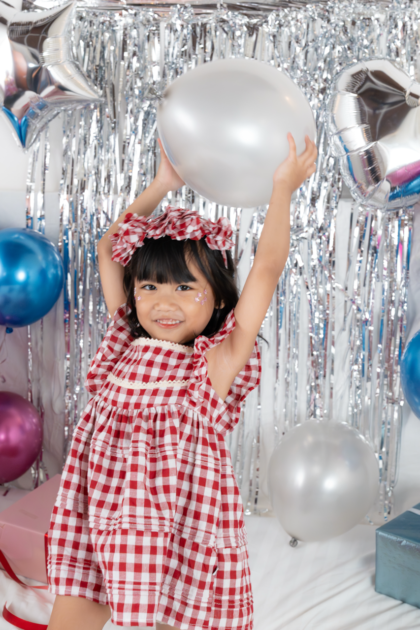 Petal  Candy Gingham Headband