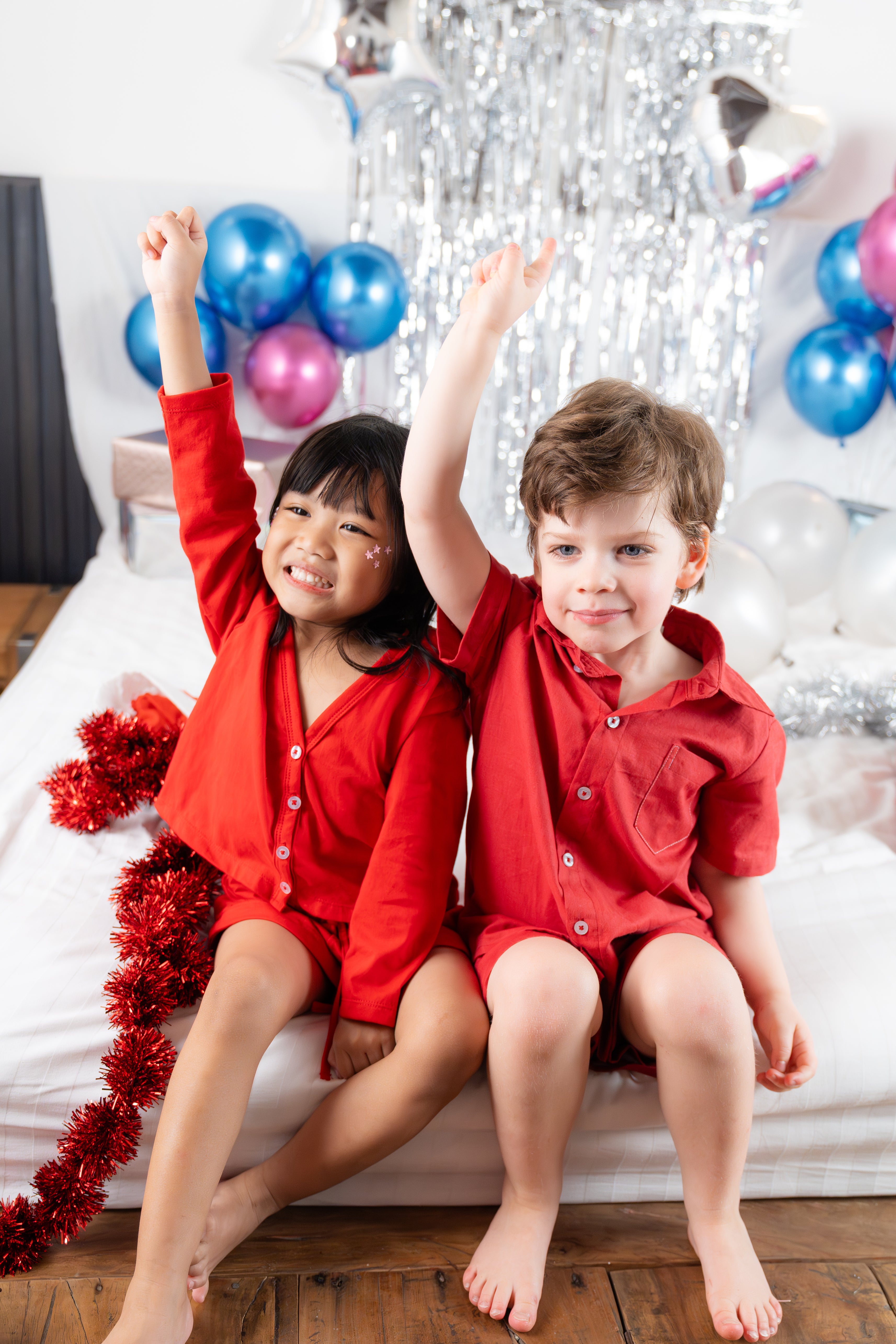 Rosie Girls Shorty Holly Red Cardigan