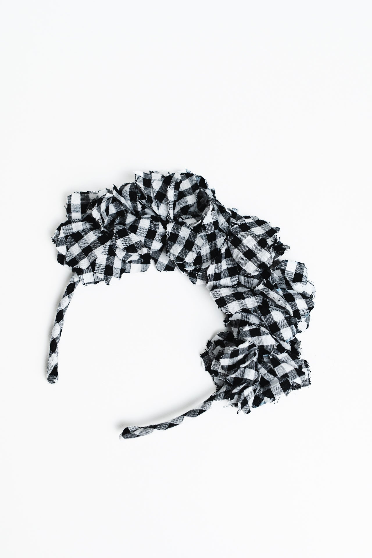Petal Midnight Gingham Headband