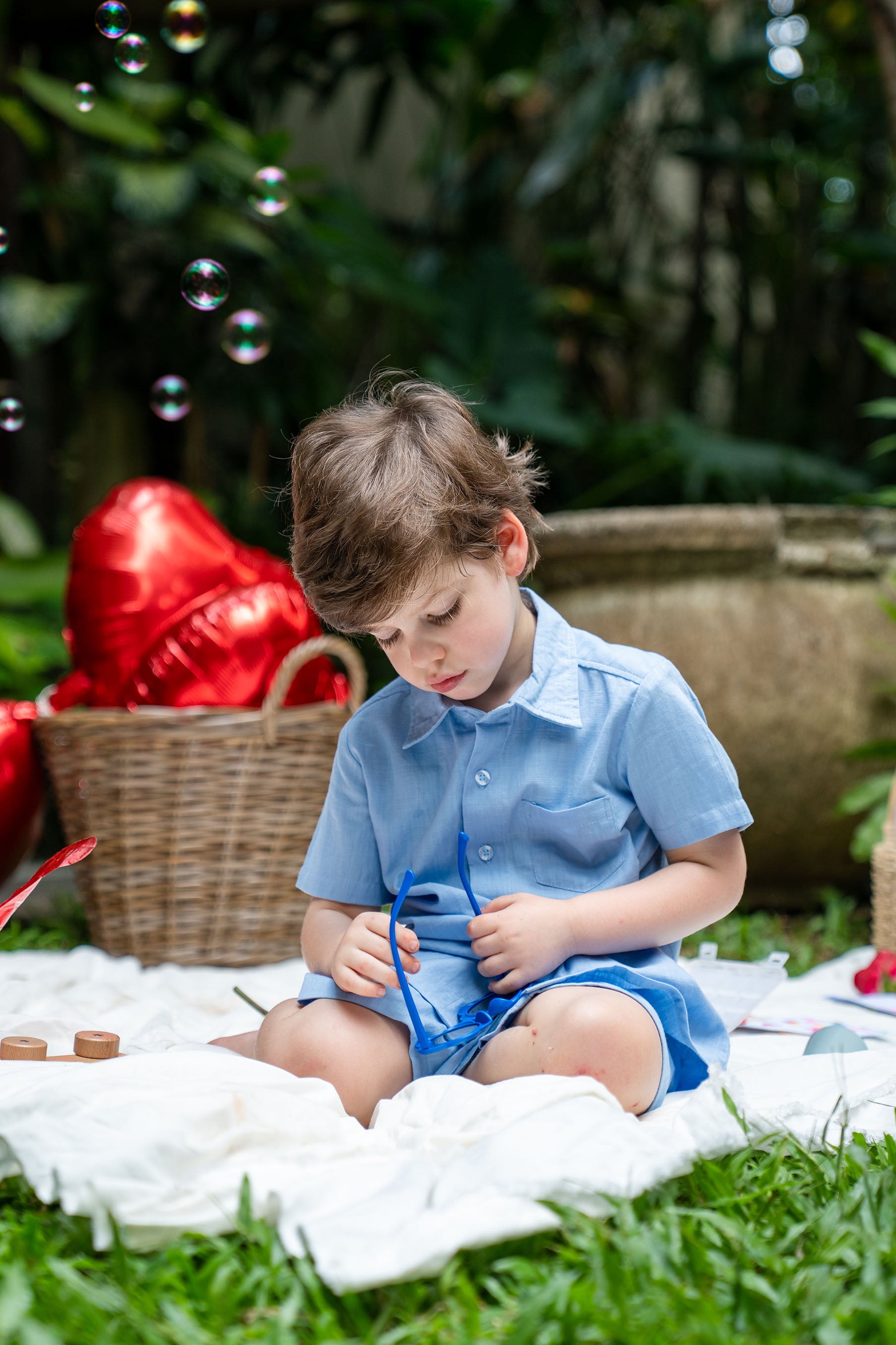 Walter Sweet Blue Boys Set