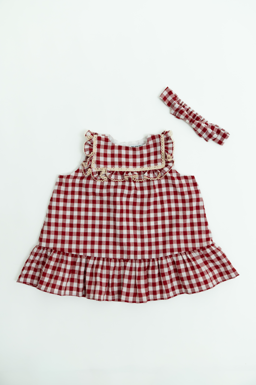 Matilda Candy Gingham Dress