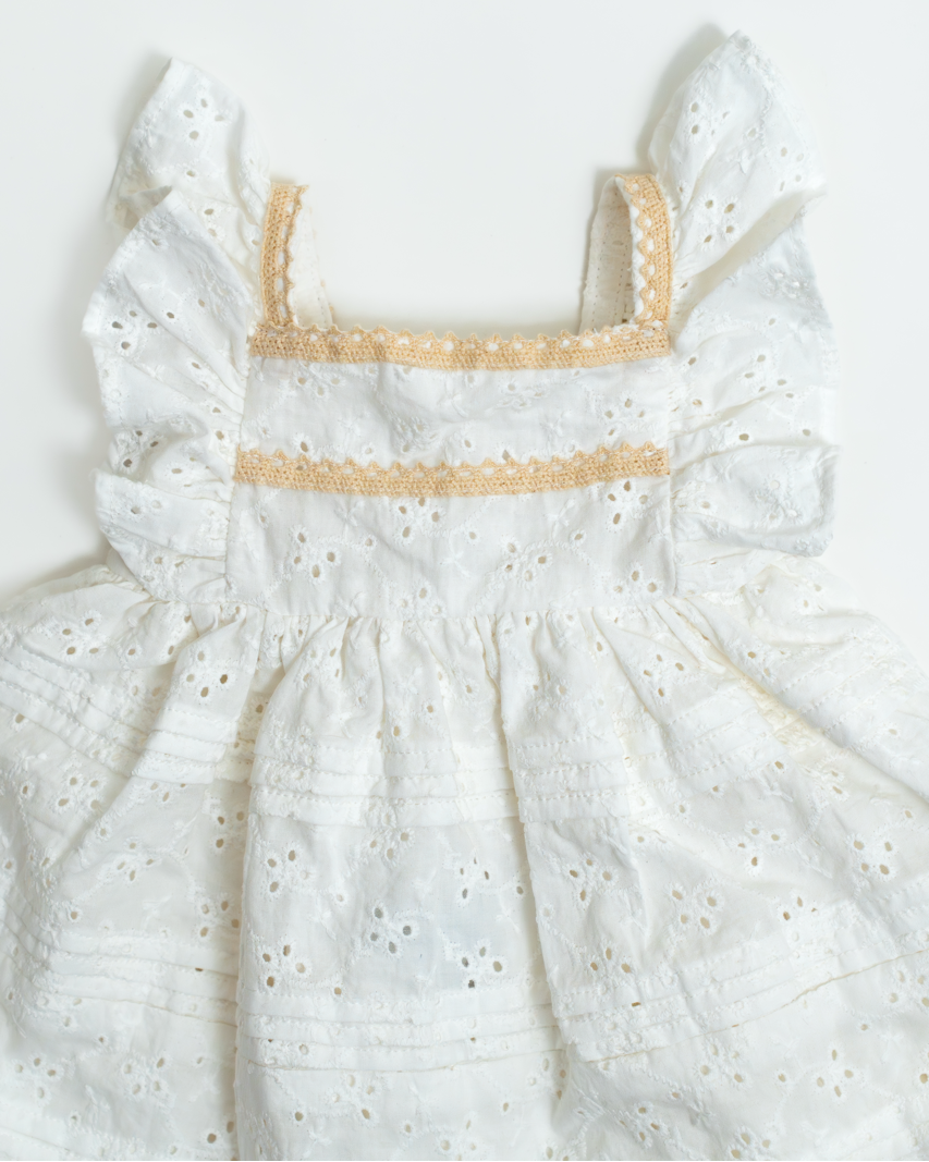Tavisha Tier Snowy Broderie Girl Dress