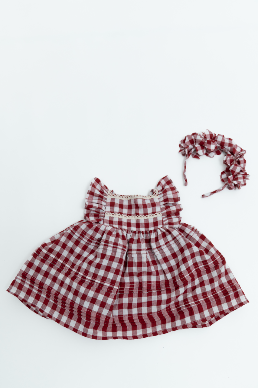 Petal  Candy Gingham Headband