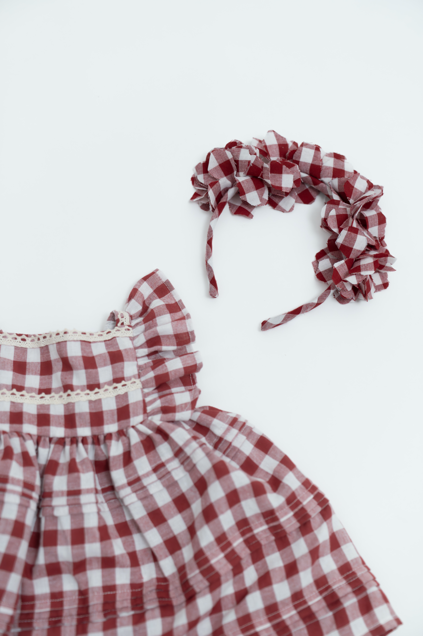Petal  Candy Gingham Headband