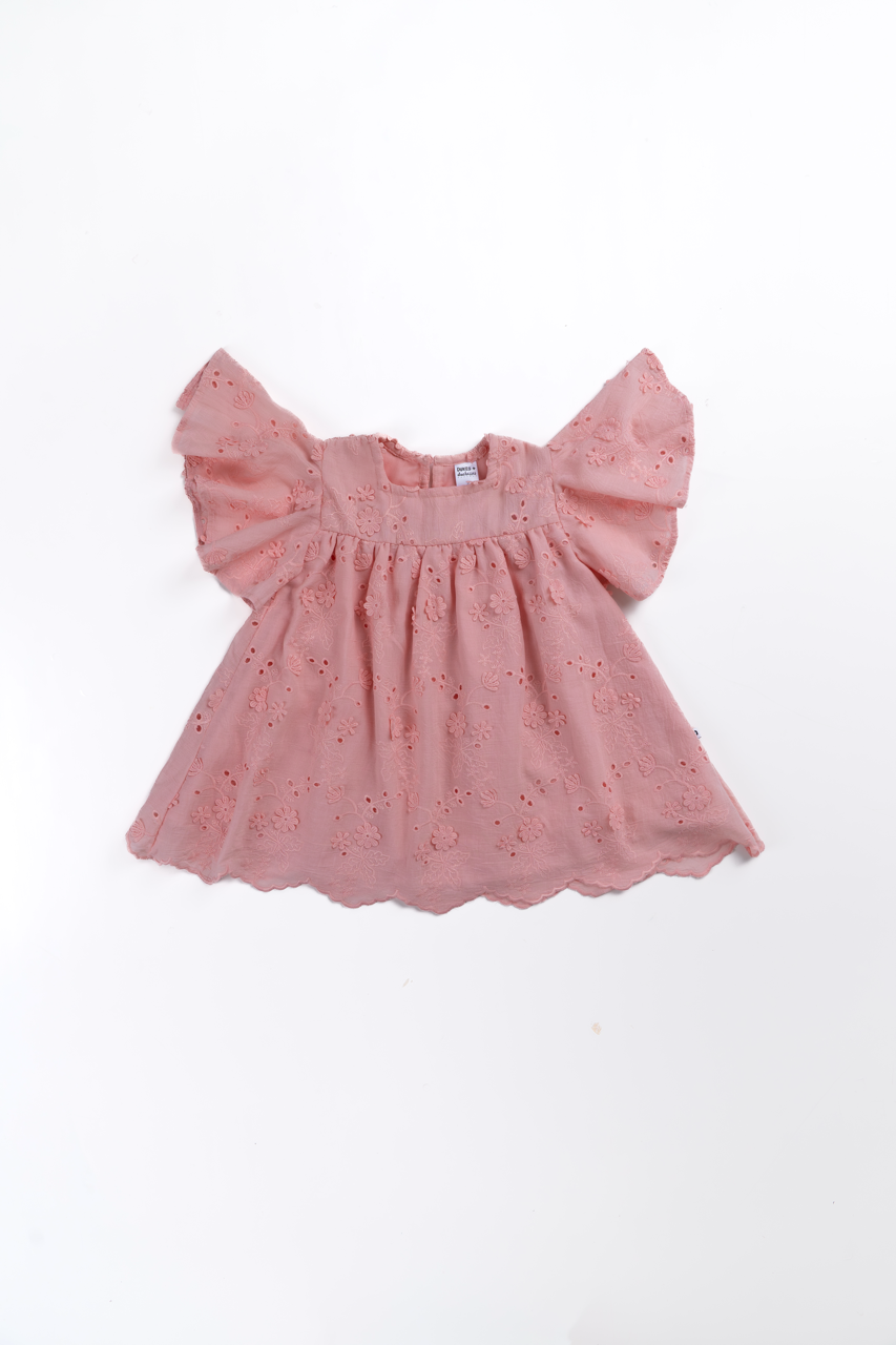 Posie Broderie Pink Dress