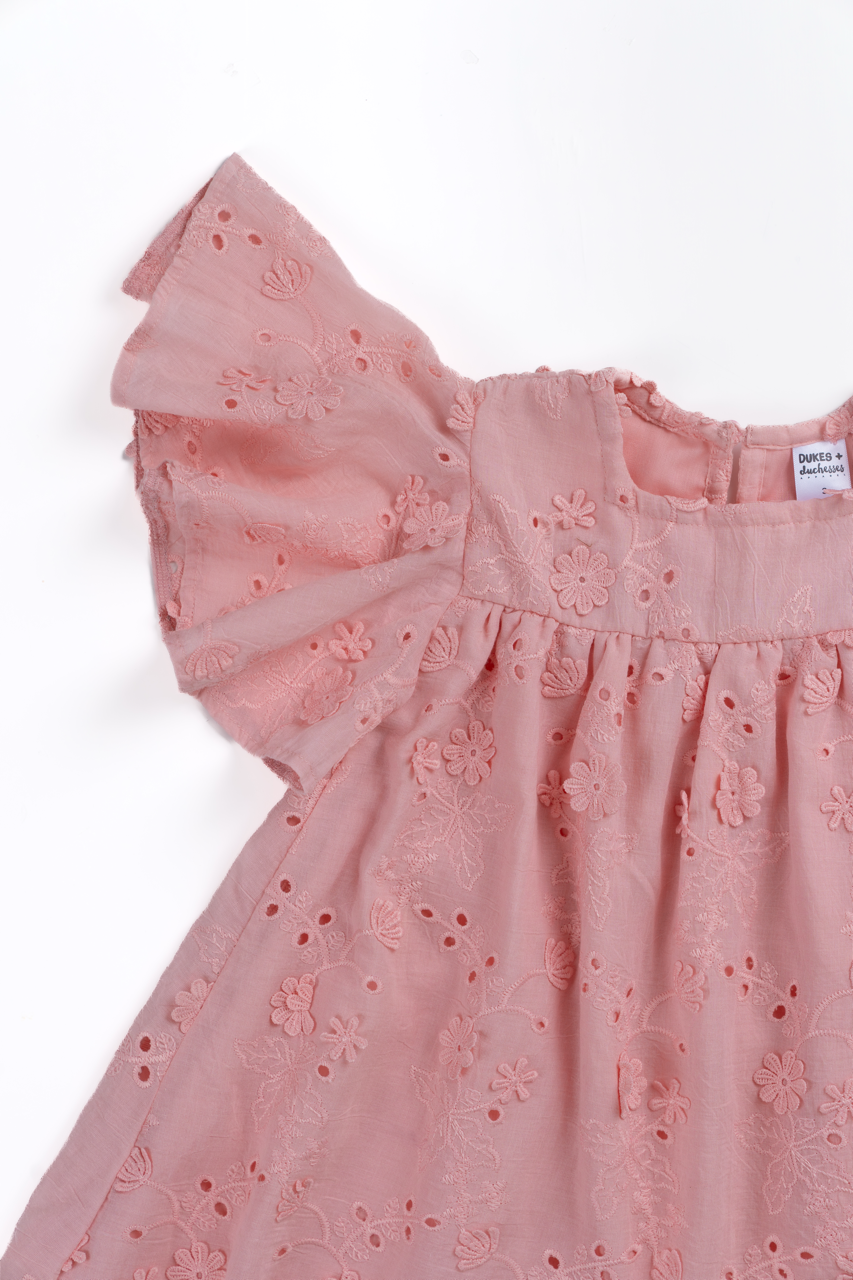 Posie Broderie Pink Dress