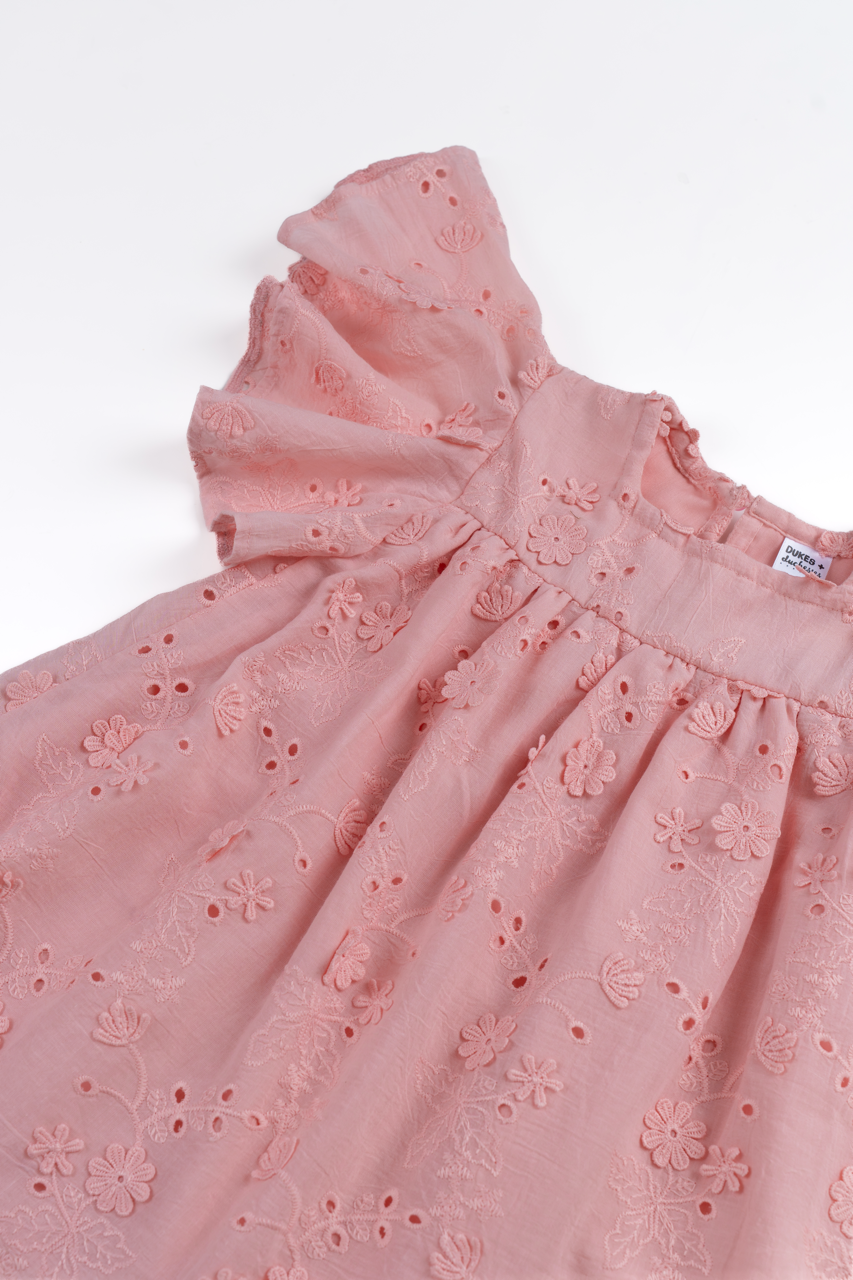 Posie Broderie Pink Dress