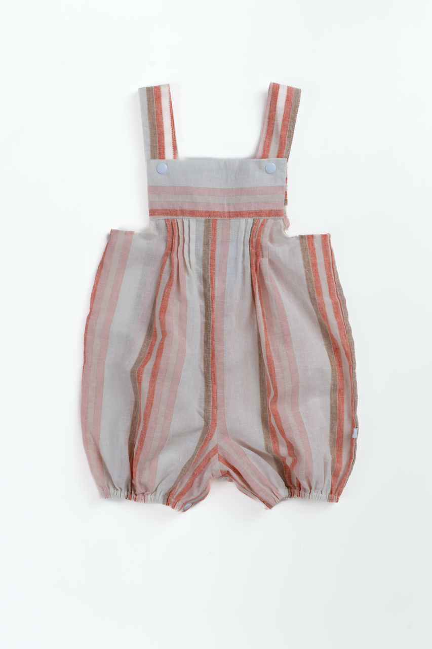 Nostalgia Unisex Pink Lines Overalls