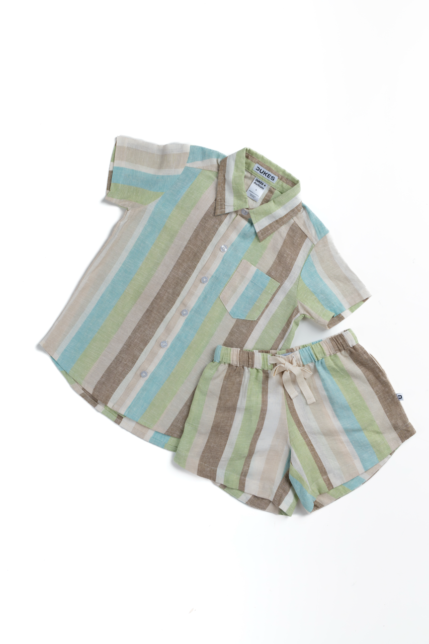 Nostalgia Unisex Green Lines Set