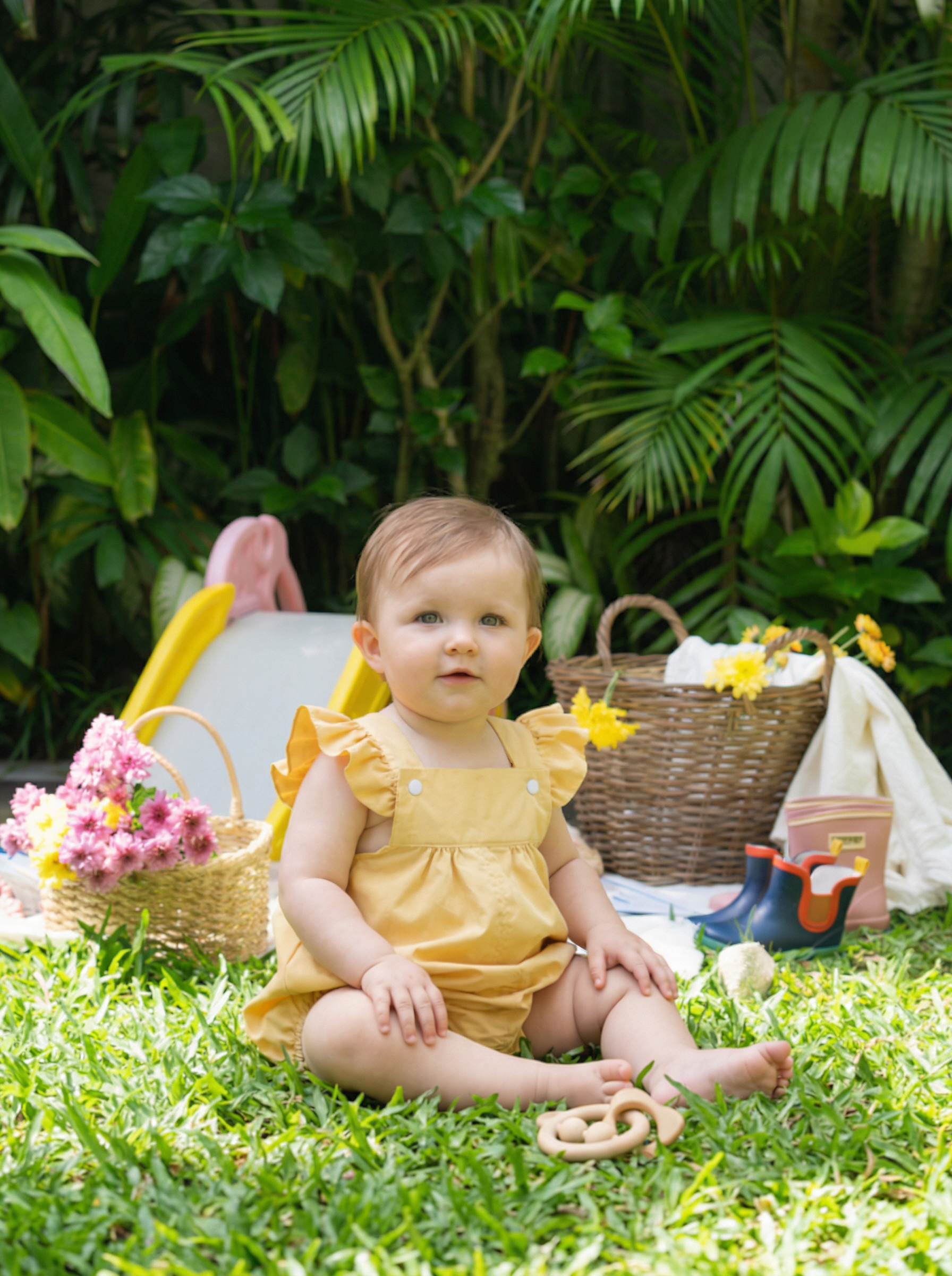 Macy Ruffle Sun Bloom Overalls