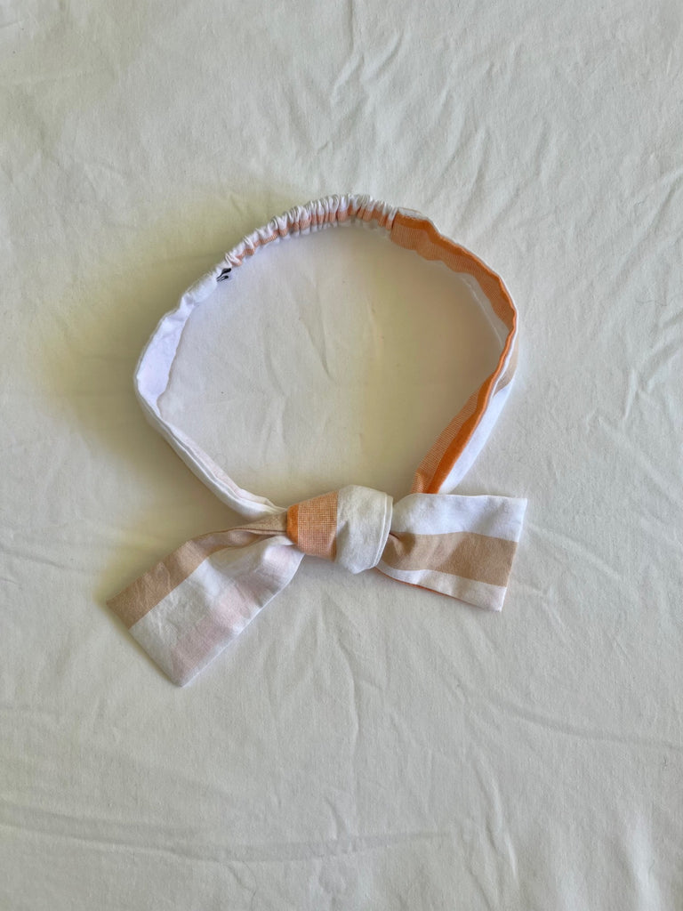 'Peach Stripe' Head Wrap