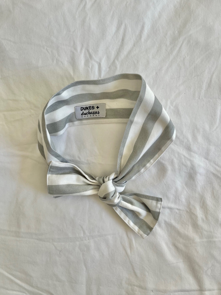 'Silver Stripe' Head Wrap